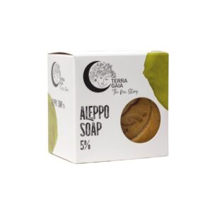 Aleppotvål 5% Lagerbärsolja – Terra Gaia 190 g